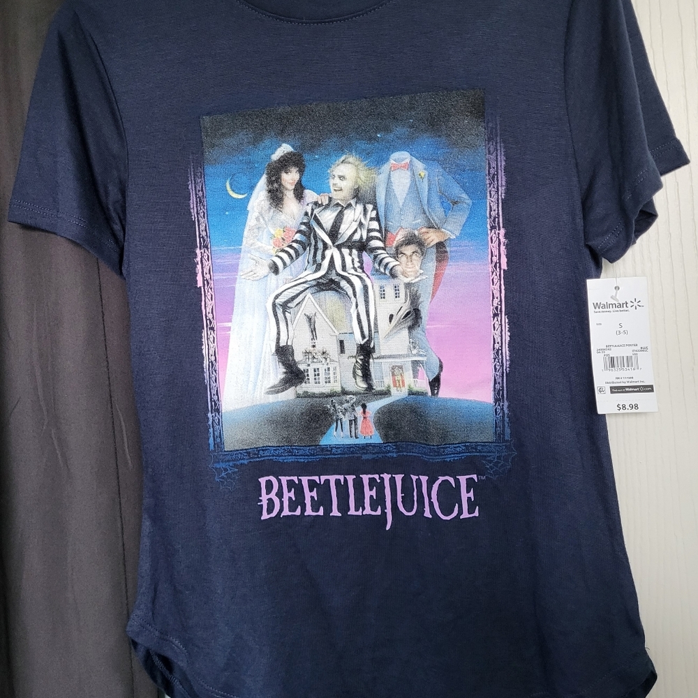 NEW Junior's small 3-5 Beetlejuice shirt